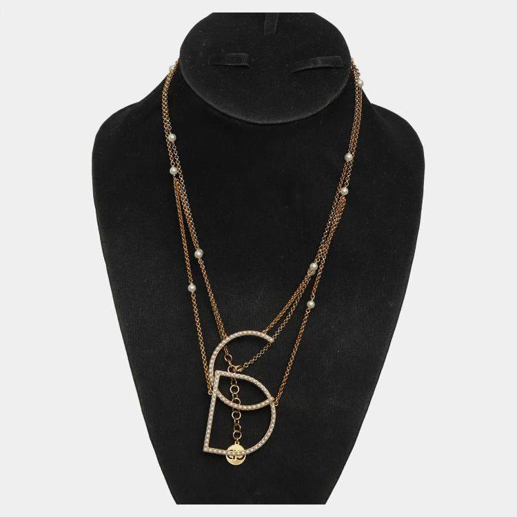 Pre Owned Dior Your Dior Pearl Long Necklace