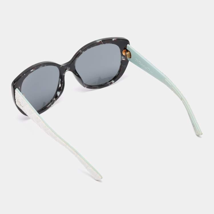 Pre Owned Dior Black/White Gradient Cannage Lady Lady 1 Butterfly Sunglasses