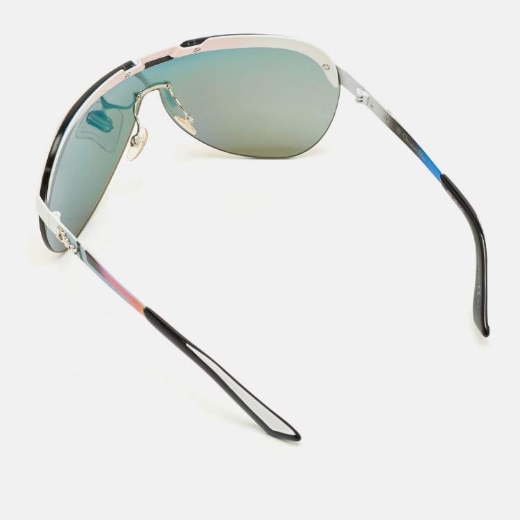 Pre Owned Dior Multicolor Mirrored 60QUW Solar Shield Sunglasses