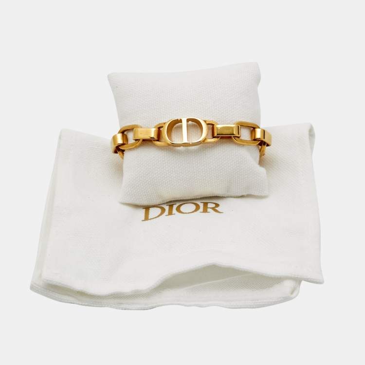 Pre Owned Dior CD Gold Tone Bracelet