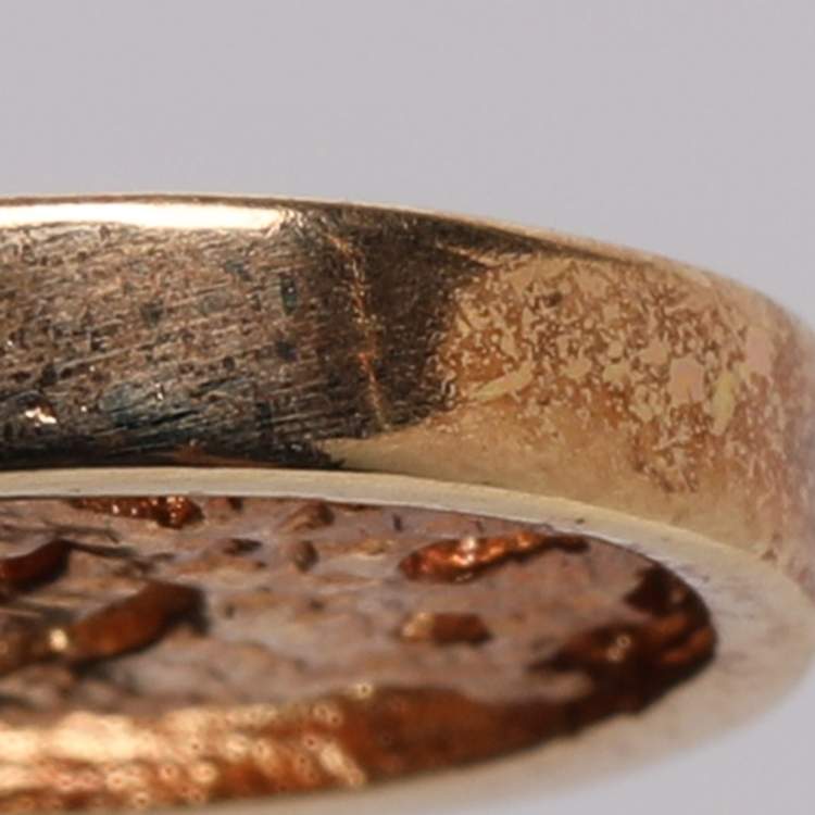 Pre Owned Dior Gold Tone Tie Tack Chain Necktie Accessory 