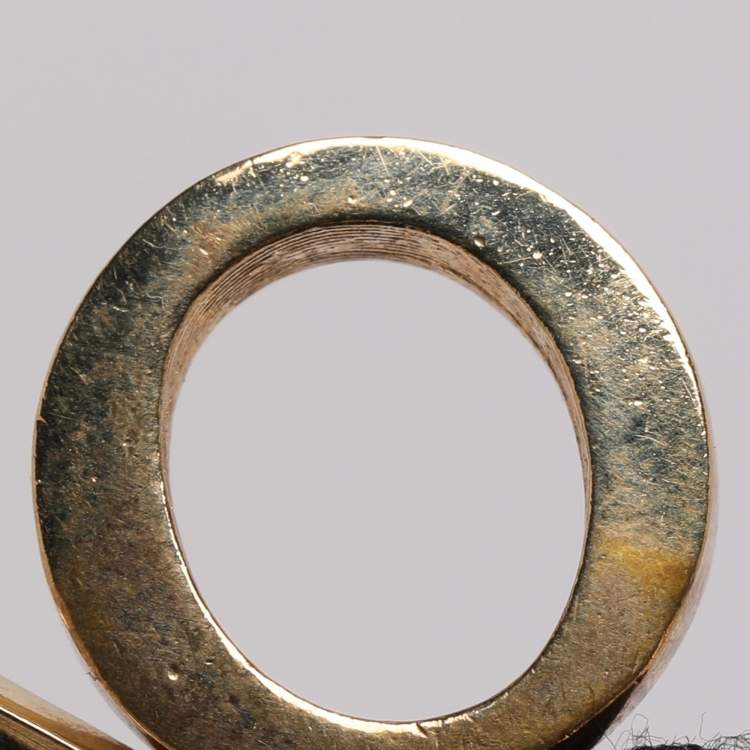 مملوكة مسبقًا Dior Gold Tone Rhinestone Lady Dior Pendant Necklace