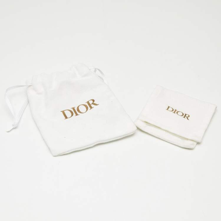 Pre Owned Dior CD Gold Tone Ring Size 56