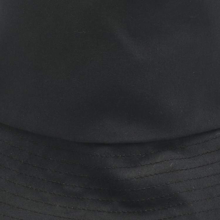 Pre Owned Christian Dior Navy Blue Cotton Blend Teddy-D Brim Bucket Hat 58 cm