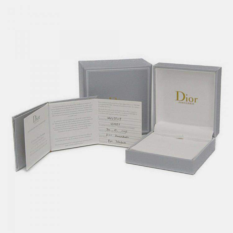 Pre Owned Christian Dior Rose Des Vents 18K Pink Gold Onyx Fashion Pendant Necklace