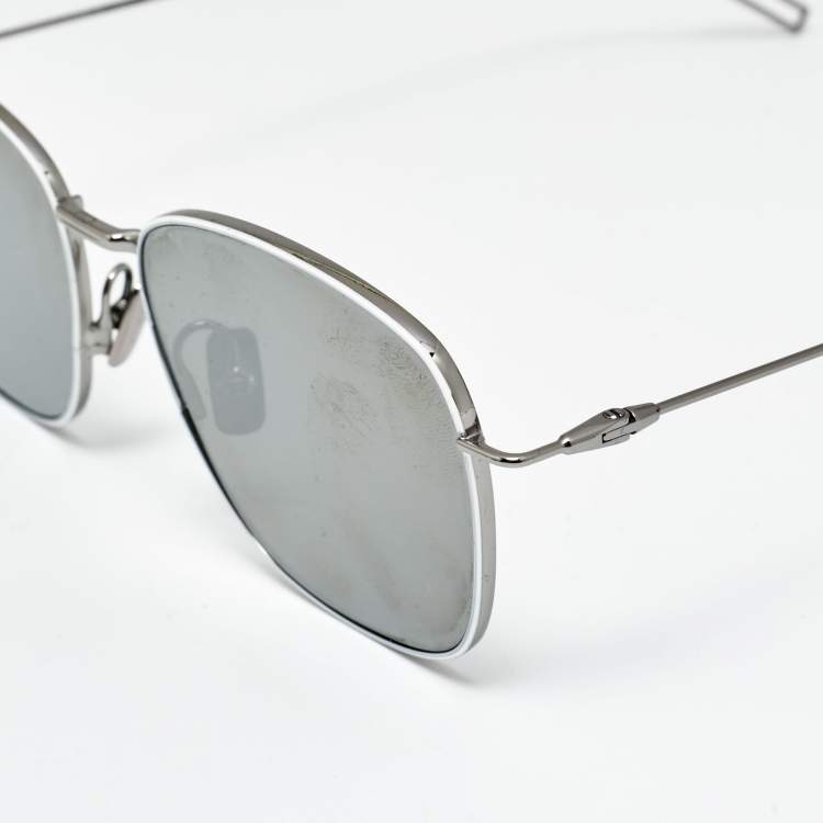 Pre Owned Dior Grey/Silver Tone Mirrored COMPOSIT 1.1 B3O0T Wayfarer Sunglasses