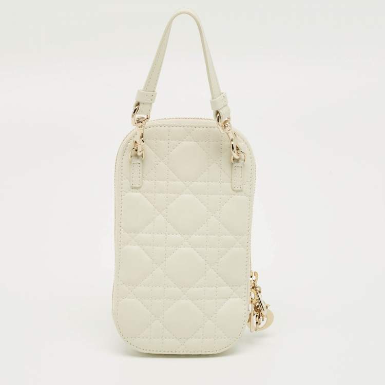 مملوكة مسبقًا حامل هاتف ديور ليدي ديور كال إن كاناج جلد أزرق