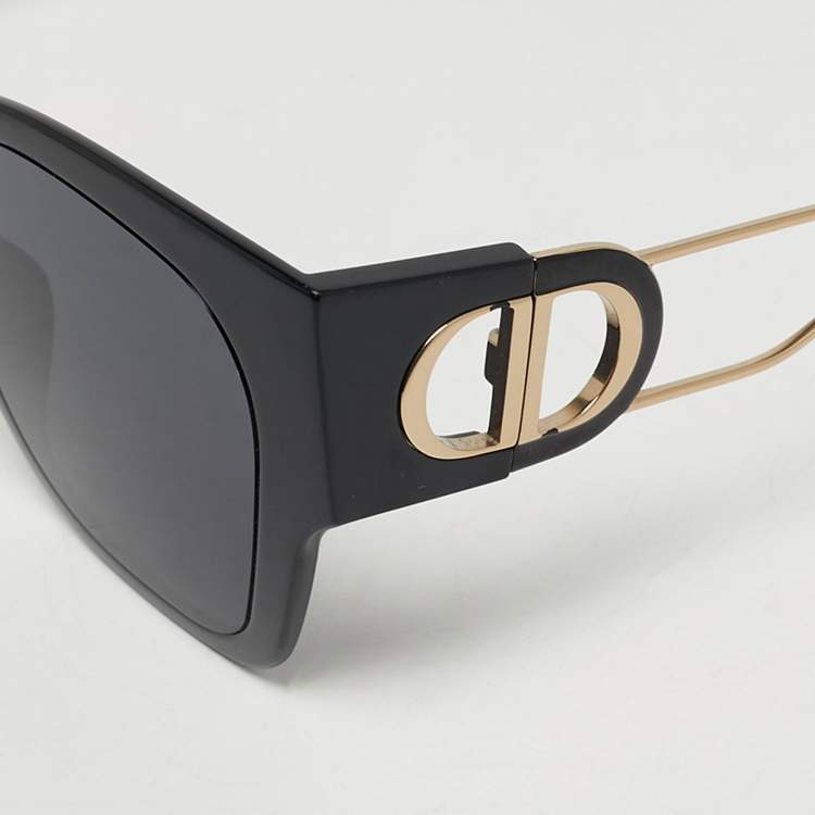 Pre Owned Dior Black 8072K 30Montaigne Square Sunglasses