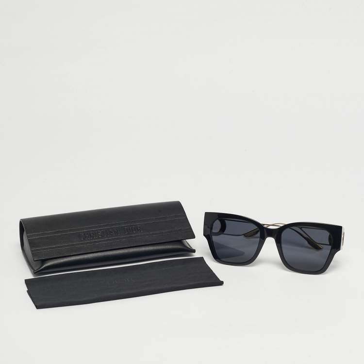 Pre Owned Dior Black 8072K 30Montaigne Square Sunglasses