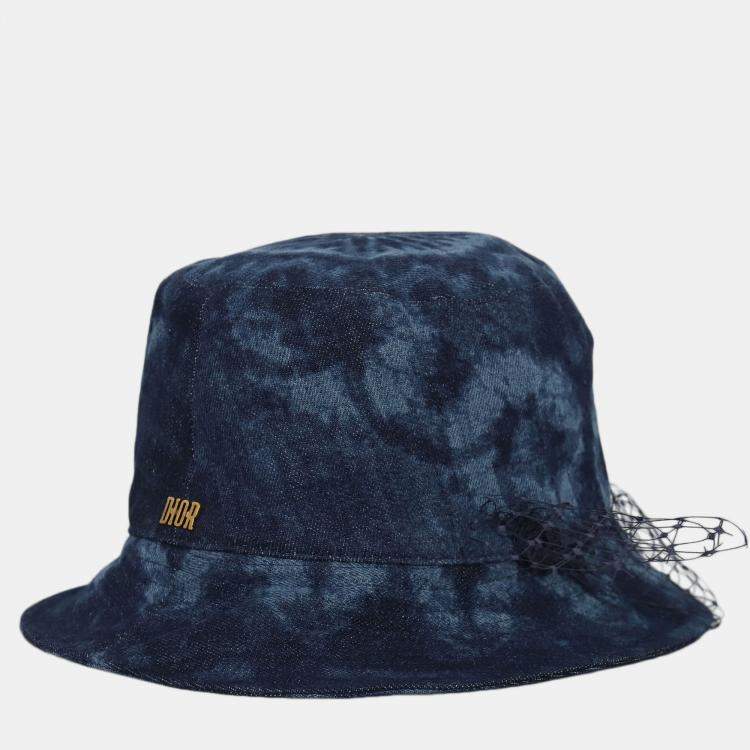 Pre Owned Dior Tie-Dye Veil Bucket Hat