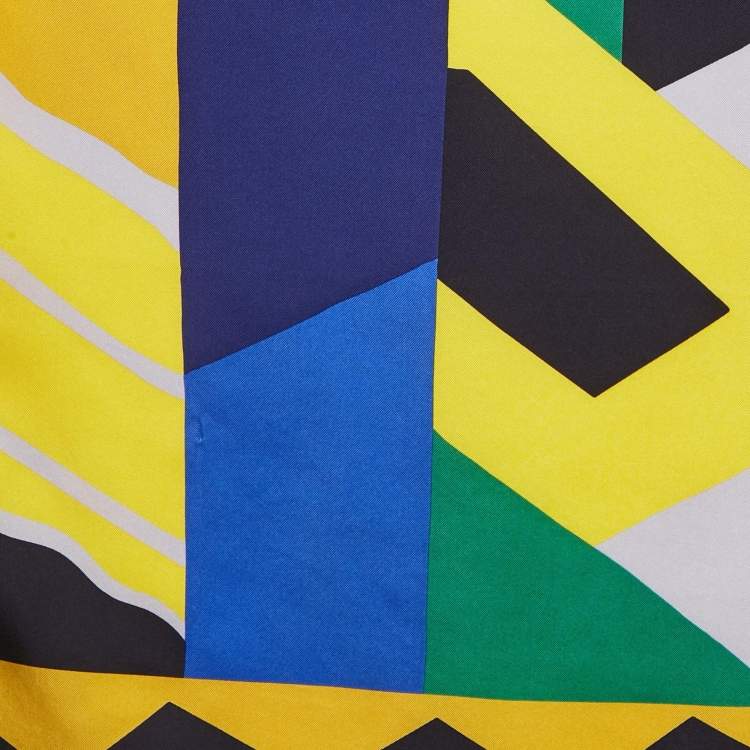 Pre Owned Dior Multicolor Printed Silk Scarf 