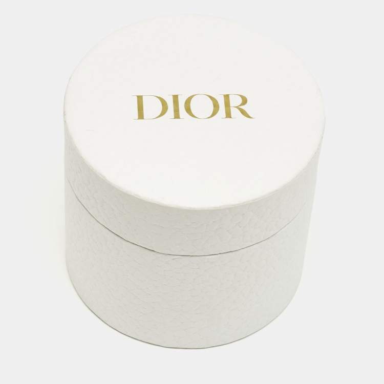 Pre Owned Christian Dior Beige Lurex Logo Jacquard Mitzah