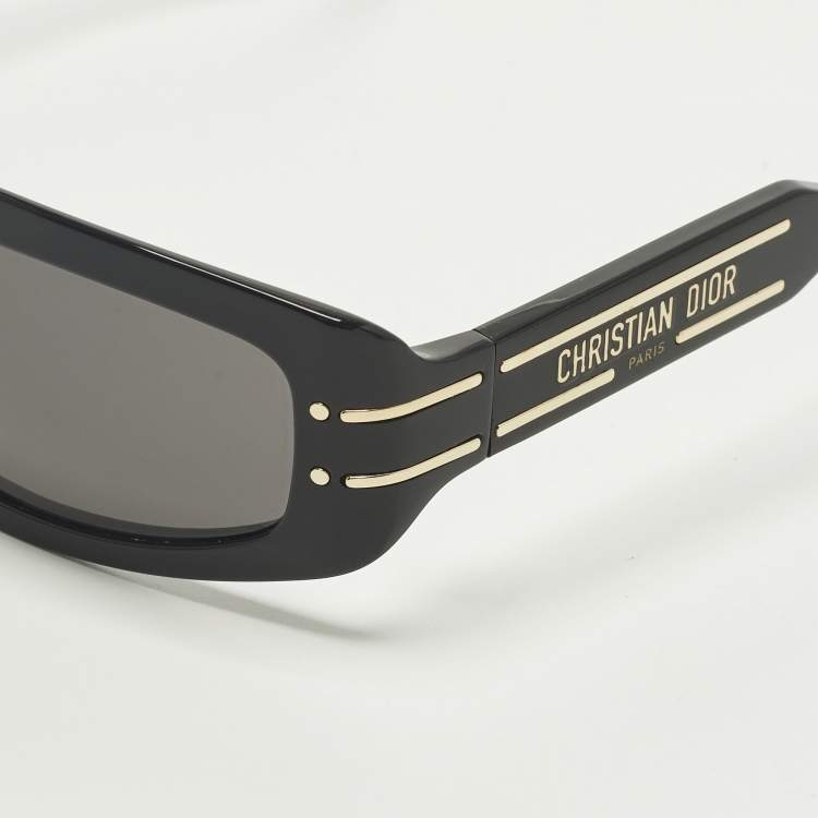 Pre Owned Dior Black 10A0 DiorSignature S9U Rectangle Sunglasses