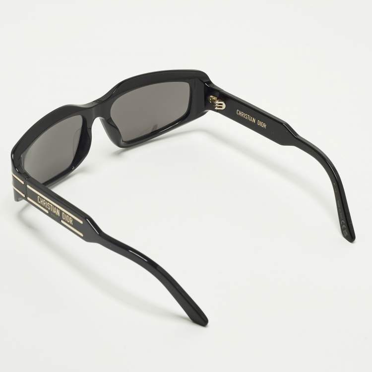 Pre Owned Dior Black 10A0 DiorSignature S9U Rectangle Sunglasses
