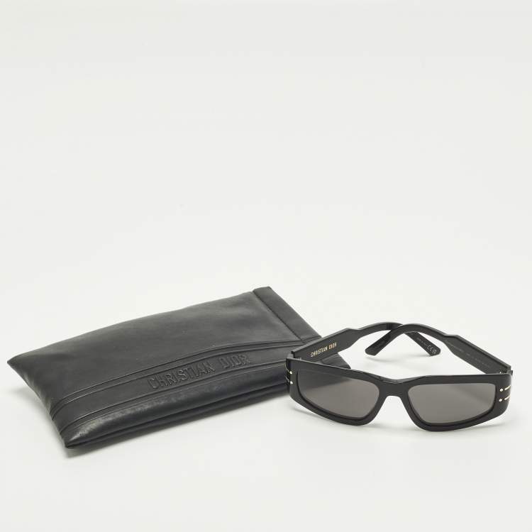Pre Owned Dior Black 10A0 DiorSignature S9U Rectangle Sunglasses