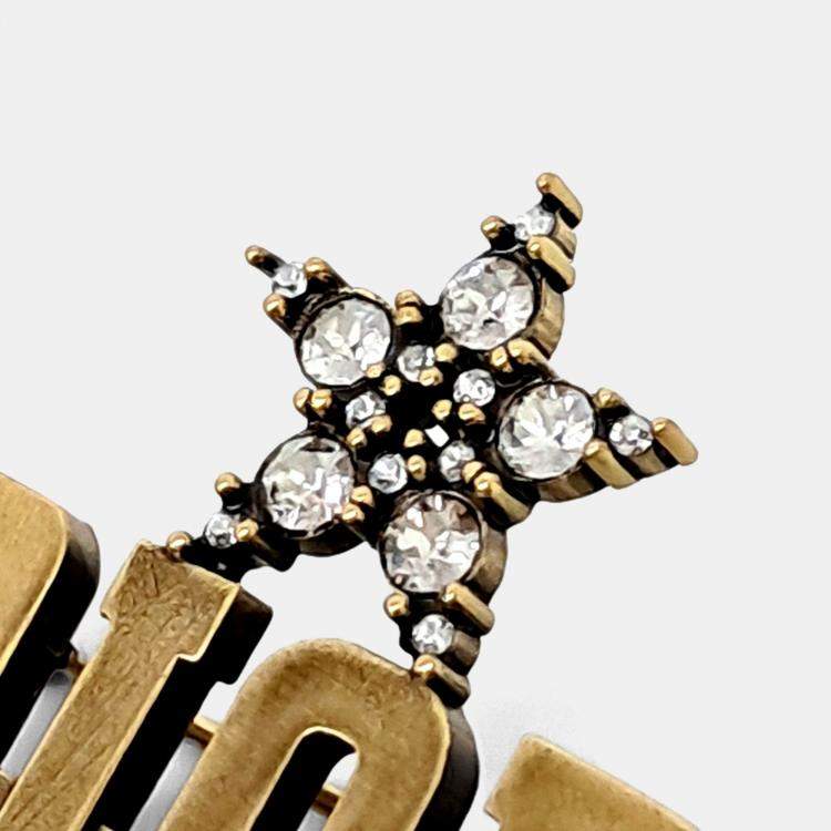 Pre Owned Dior Gold Tone brooch