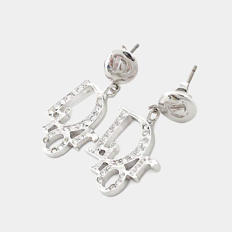 مملوكة مسبقًا Dior Silver Plated earrings