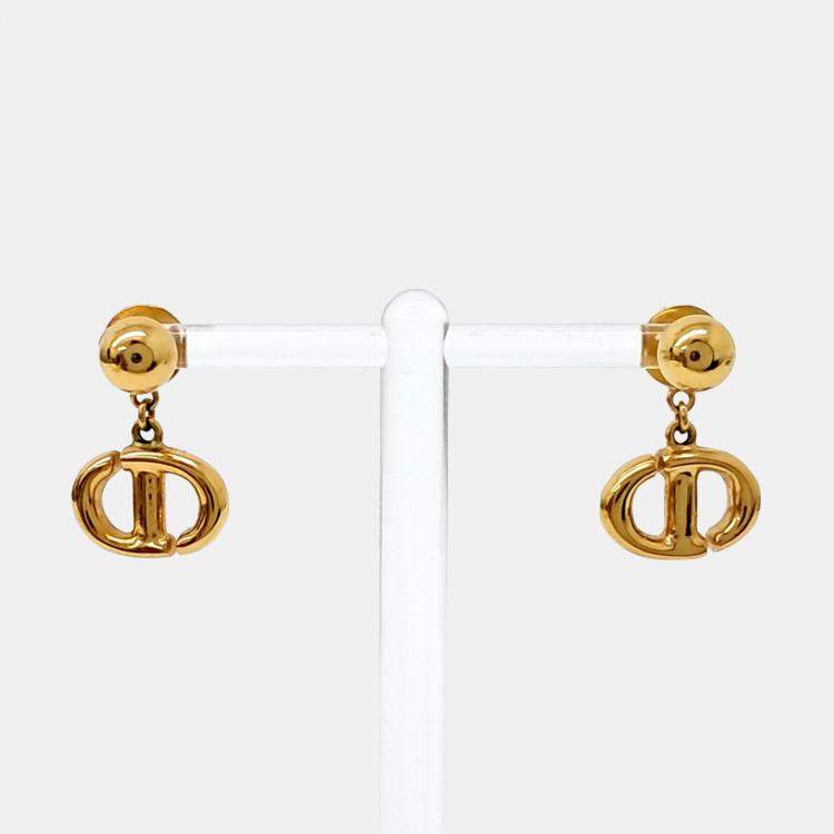 مملوكة مسب قًا Dior Gold Plated earrings