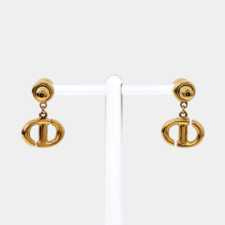 مملوكة مسبقًا Dior Gold Plated earrings