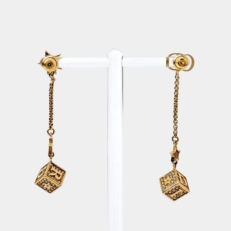 Pre Owned Dior Gold Plated earrings