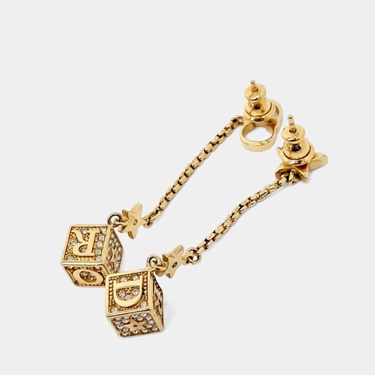 Pre Owned Dior Gold Plated earrings
