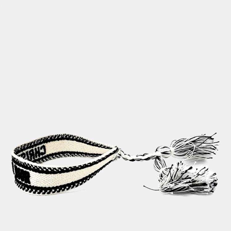 Pre Owned Dior JaDior Black White Bracelet