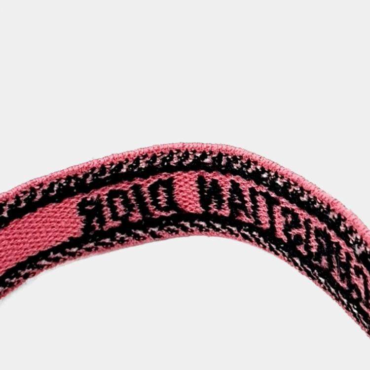 Pre Owned Dior Black Pink JaDior Bracelet