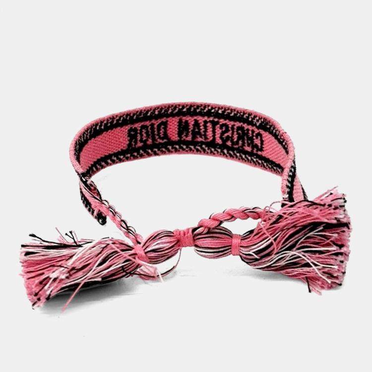 Pre Owned Dior Black Pink JaDior Bracelet