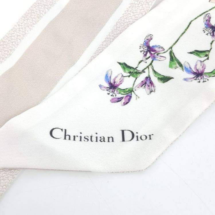 Pre Owned Dior Multicolor Silk Mitzah Bandeau
