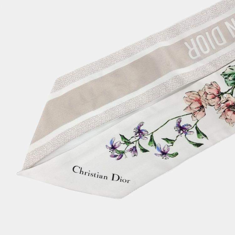 Pre Owned Dior Multicolor Silk Mitzah Bandeau