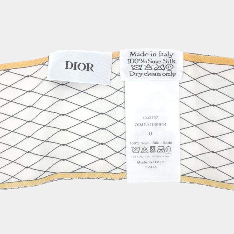 Pre Owned Dior Multicolor Silk Mitzah Bandeau