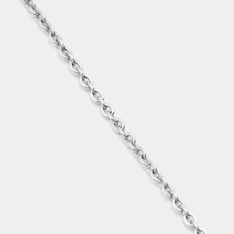 مملوكة مسبقًا Dior CD Silver Tone Necklace