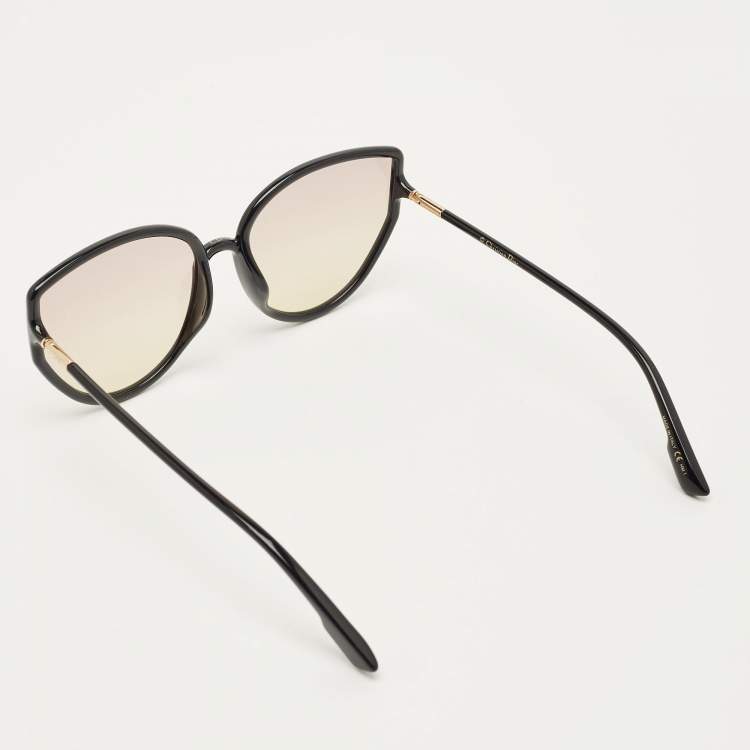 مملوكة مسبقًا نظارة ديور سوداء/صفراء متدرجة SoStellaire 4 كبيرة الحجم