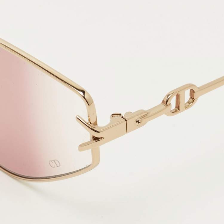 مملوكة مسبقًا نظارة شمسية ديور "جيبسي2" عين القطة متدرجة بلون وردي/ذهبي 0009R