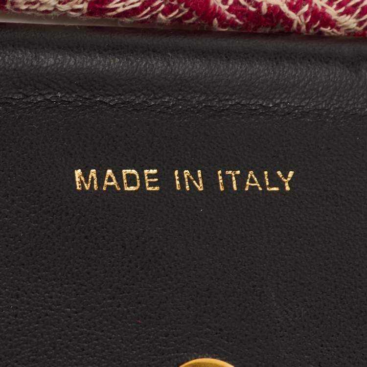 Pre Owned حمالة حقيبة كتف ديور كانفاس مطبوع وردي/أسود