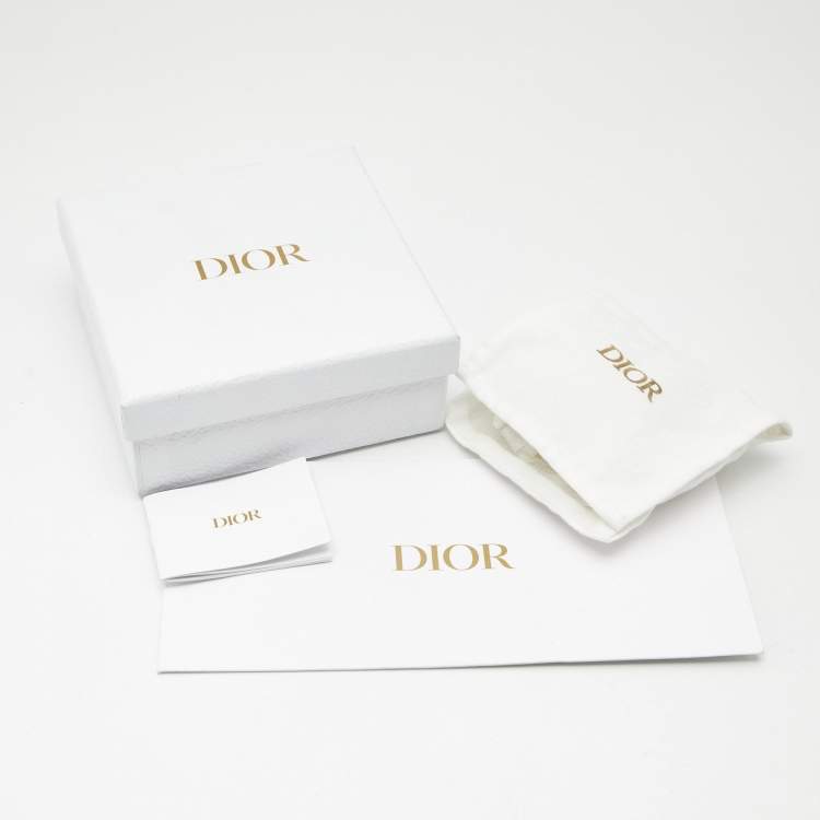 Pre Owned Dior CD 30 Montaigne Faux Pearl Gold Tone Bracelet