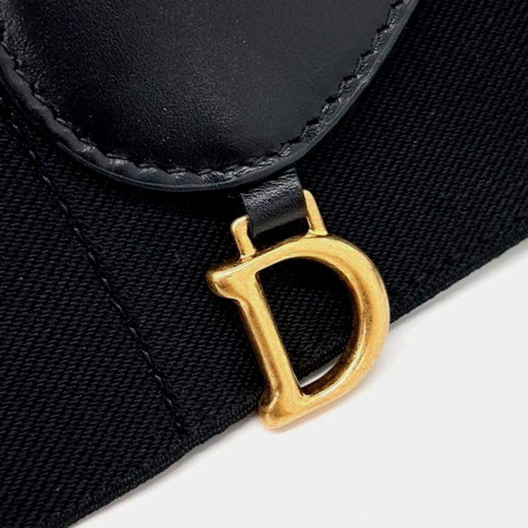 Pre Owned Dior Leather saddle belt