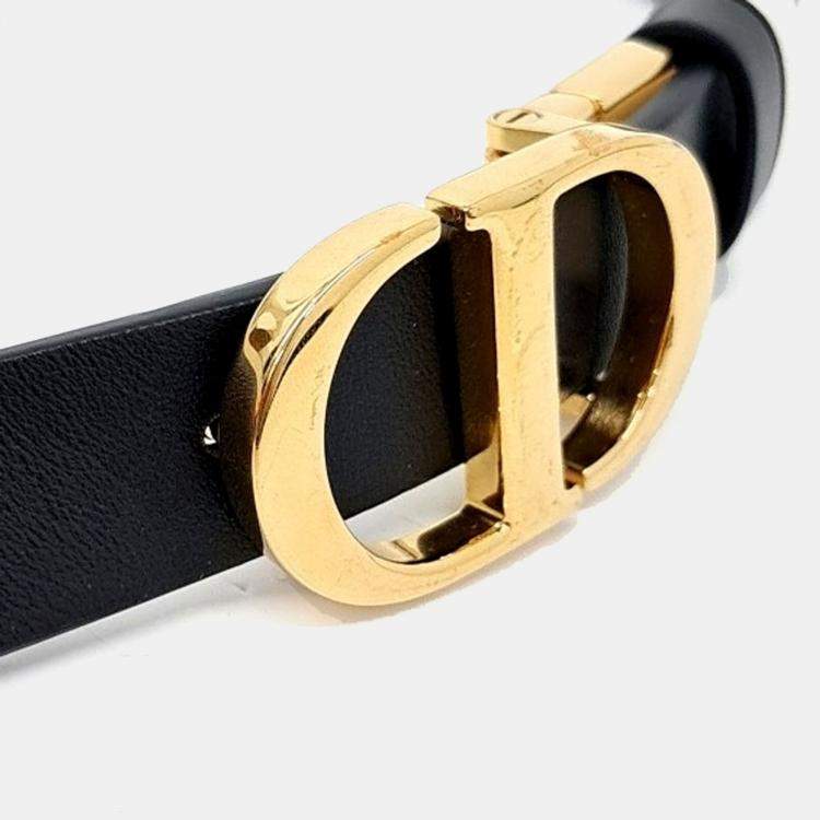 Pre Owned Dior Leather Reversible belt