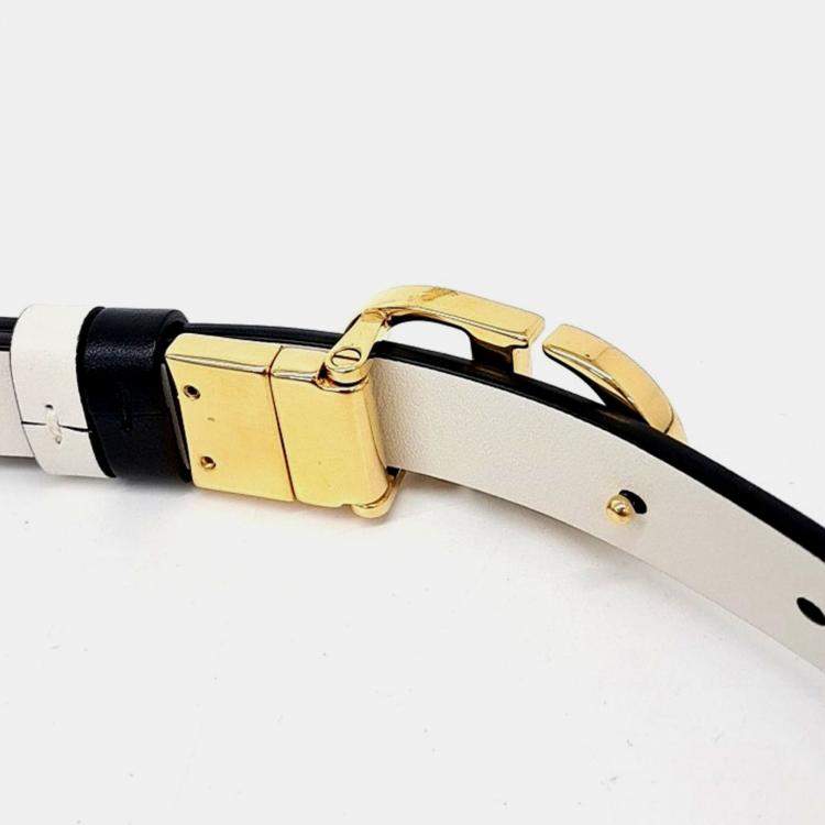 Pre Owned Dior Leather Reversible belt