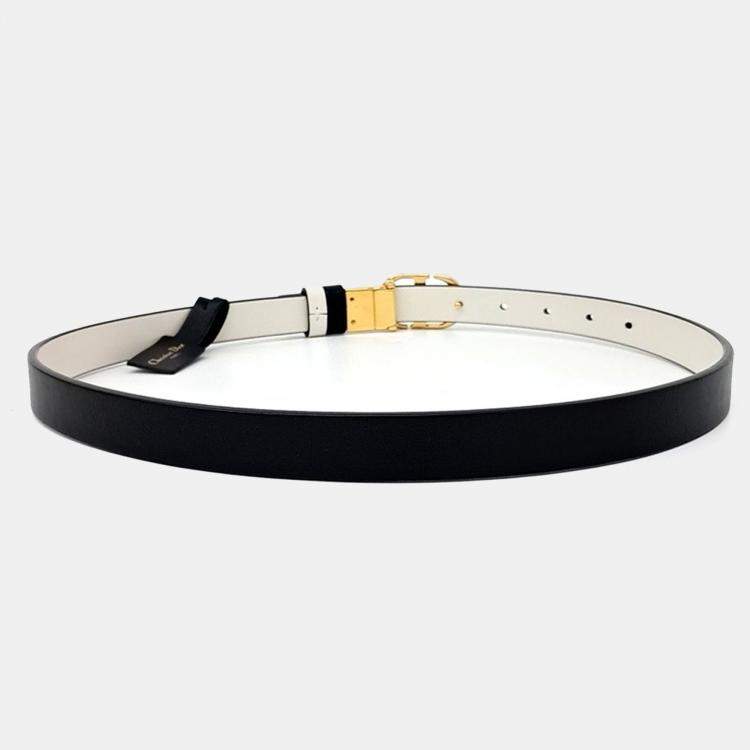 Pre Owned Dior Leather Reversible belt