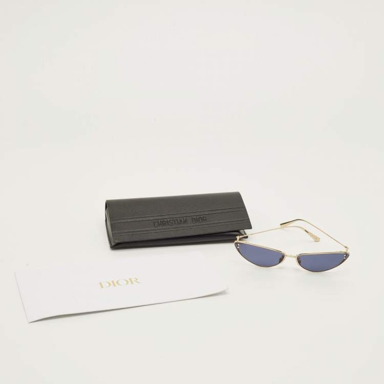 مملوكة مسبقًا Dior Blue/Gold Tone MissDior B1U Cat Eye Sunglasses