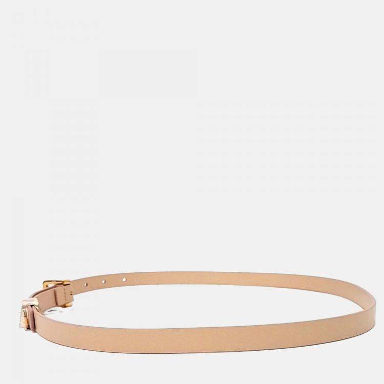 مملوكة مسبقًا Dior Leather Sand Rose Belt