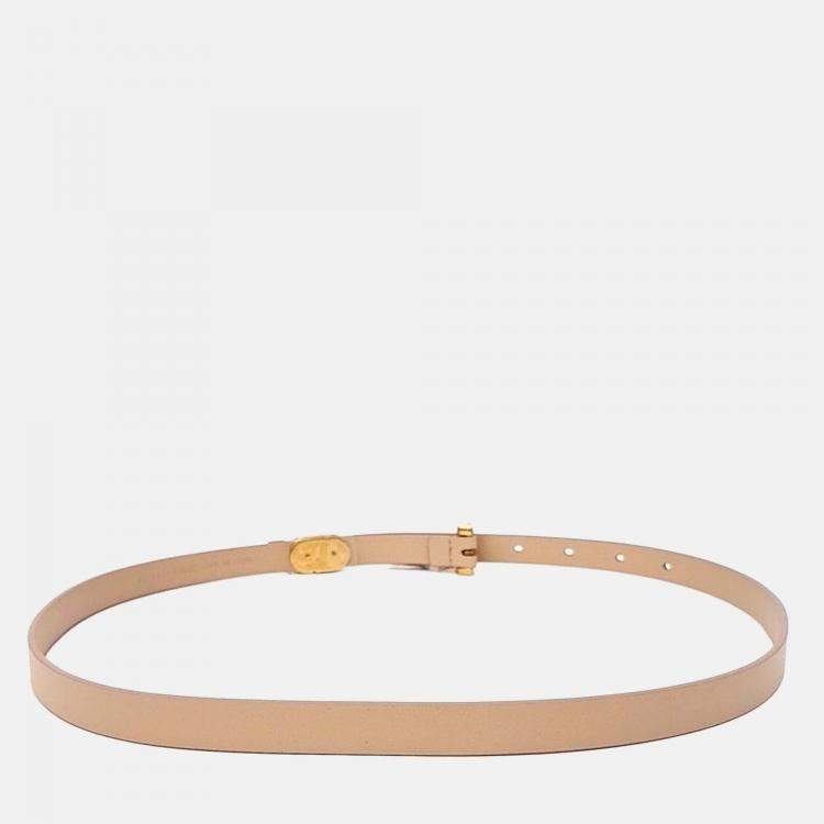مملوكة مسبقًا Dior Leather Sand Rose Belt