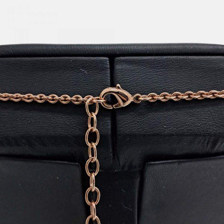 Pre Owned Dior Rose Gold Plated Necklace