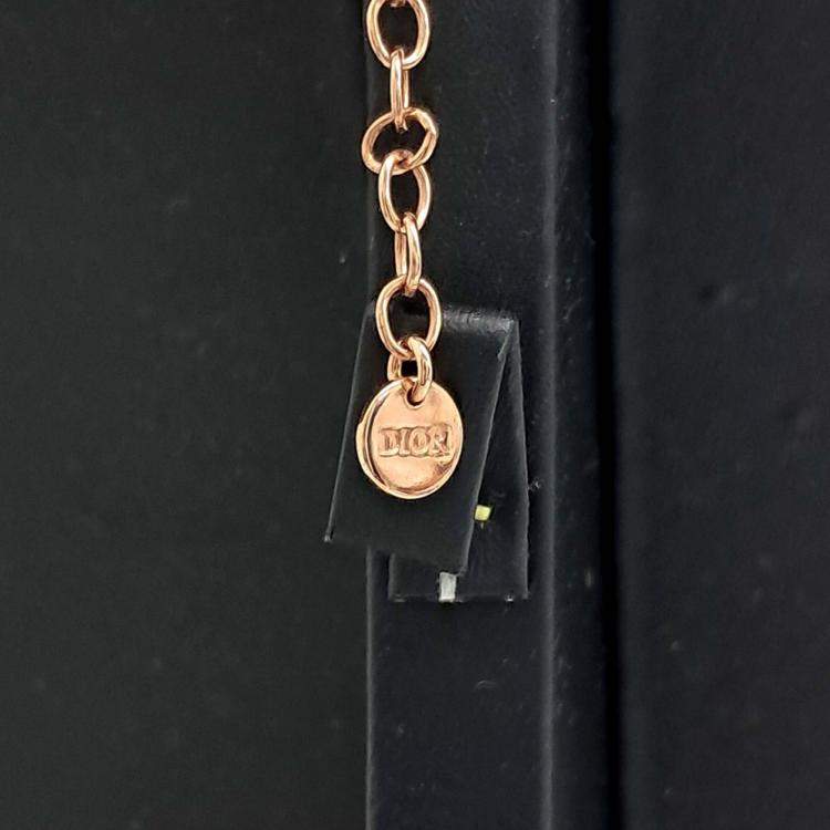 Pre Owned Dior Rose Gold Plated Necklace