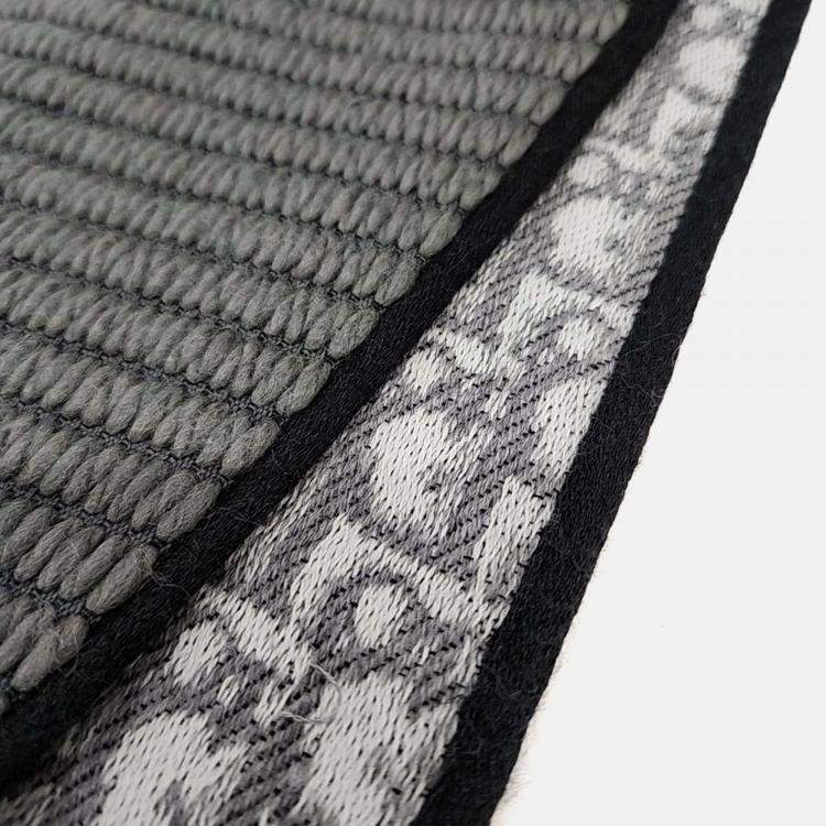 Pre Owned Dior Oblique University Reversible Muffler