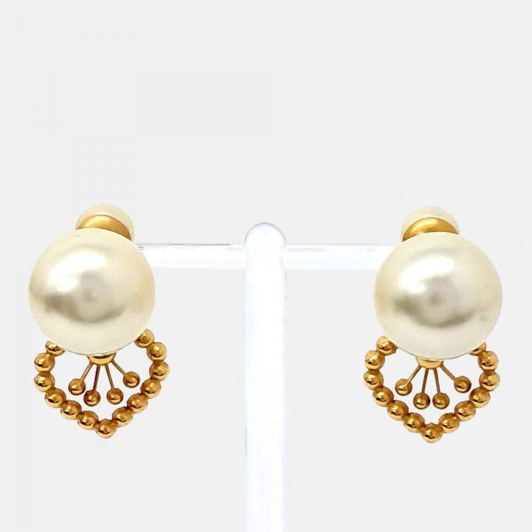 مملوكة مسبقًا Dior Metal Tribal Earrings