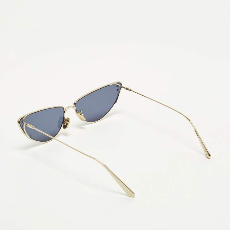 Pre Owned Dior Blue/Gold Tone MissDior B1U Cat Eye Sunglasses