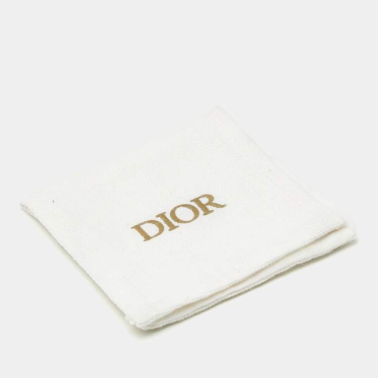 Pre Owned Dior Star Mise En Dior Tribal Faux Pearl Silver Tone Earrings 