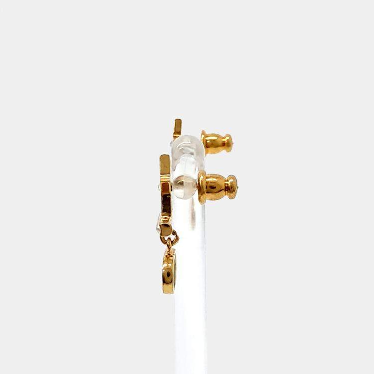 Pre Owned Dior Gold Plated Earrings